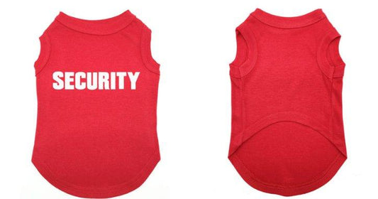 “Security” multi-colored pet t-shirt