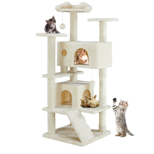 Multi Functional Cat Treehouse Climbing Frame