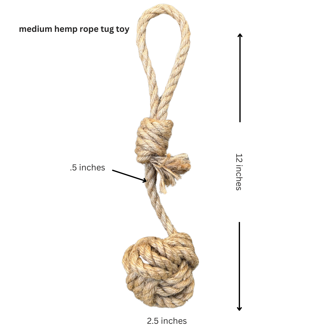 Rope dog tug toy