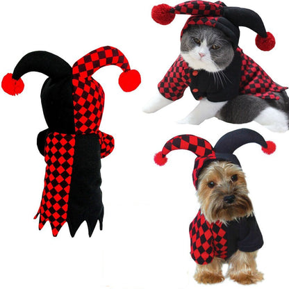 Halloween Clown Pet Costume