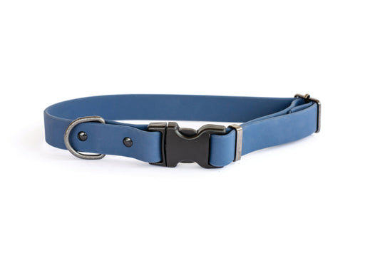 Waterproof Blue Soft PVC Dog Collar
