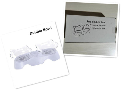Tilted Pet Feeder Cat Bowl