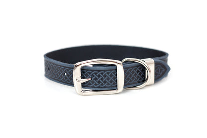 Multi-colored Style Leather Dog Collar