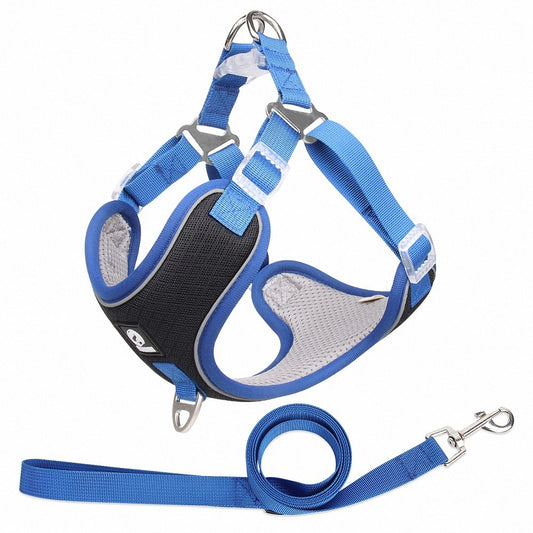 Breathable Pet Harness and Adjustable Leash