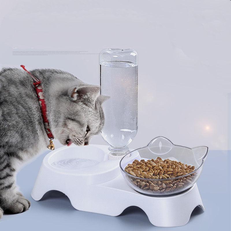 Tilted Pet Feeder Cat Bowl