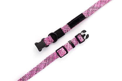 Pink/ Purple Rope Dog Collar