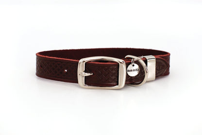 Multi-colored Style Leather Dog Collar