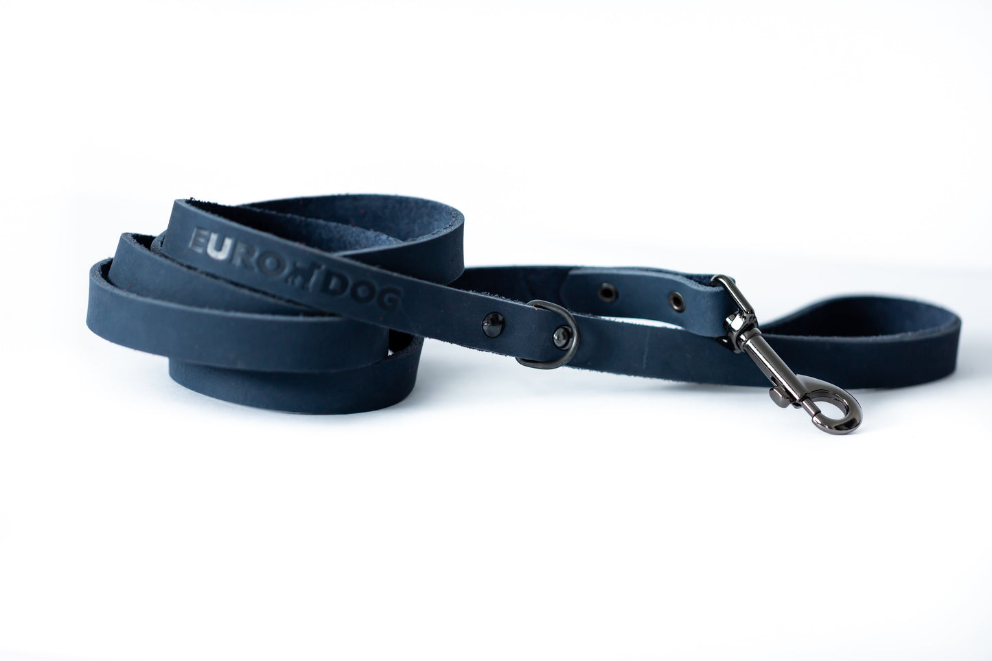 Sport Style Blue Leather Leash