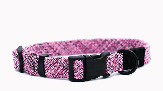 Pink/ Purple Rope Dog Collar