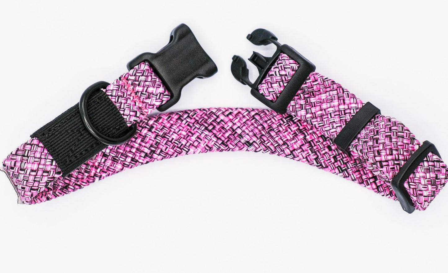 Pink/ Purple Rope Dog Collar