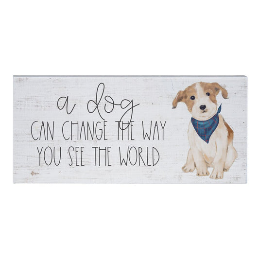 "You see the world" dog inspiration board