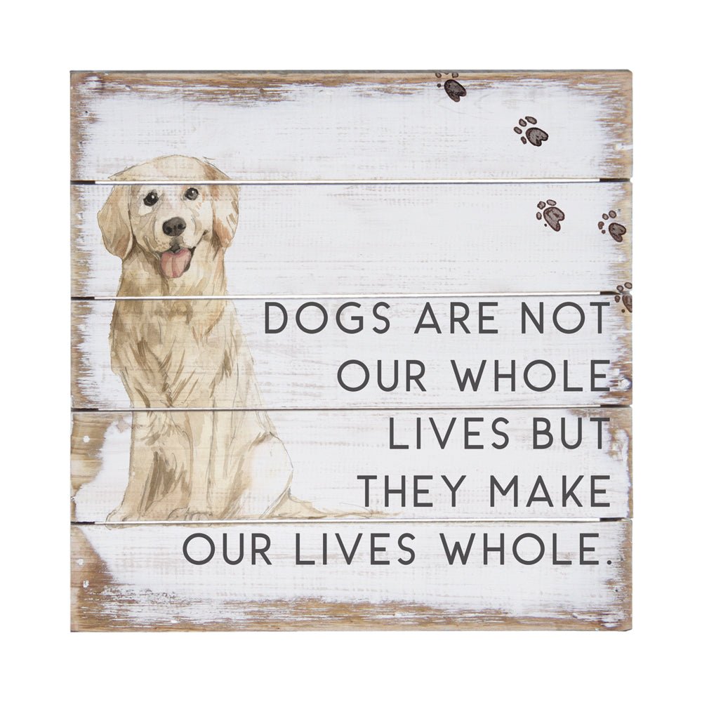 Minimalistic dog pallet painting