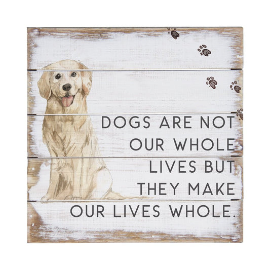 Minimalistic dog pallet painting
