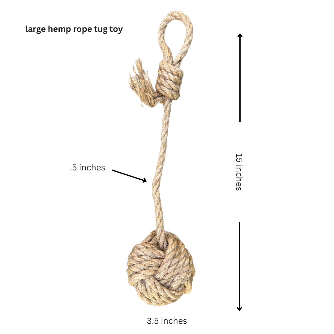 Rope dog tug toy